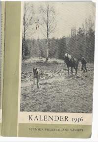 Kalender 1956 Svenska Folkskolans vänner  -   kalenteri