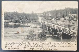 Maisema Hämekoskella, Suomi - E. M. Andersenin valokuvaus liike, Wiipuri - Kulkenut kortti