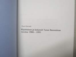 Kirjoituksia ja Kolumneja (Mauri Karvetti) - Kirjoitusket ja kolumnit Turun Sanomat 1986-1991