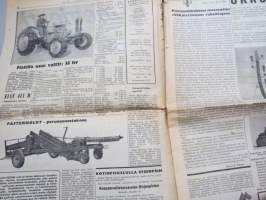 Koneviesti 1958 nr 15, 13.8.1958, Maaseudun sähköistäminen, Salon puimurinäytös, Fiat 411 R, Fiat näyttelyvaunu Pielavedellä, Lypsykoneita, Perunannostokoneita...