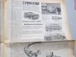 Koneviesti 1958 nr 15, 13.8.1958, Maaseudun sähköistäminen, Salon puimurinäytös, Fiat 411 R, Fiat näyttelyvaunu Pielavedellä, Lypsykoneita, Perunannostokoneita...