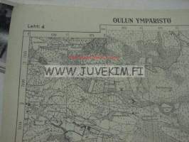 Oulun ympäristö Lehti 4 -kartta 1946
