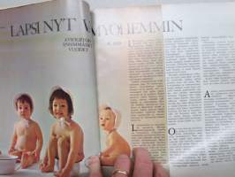 Me Naiset 1970 nr 10, 11.3.1970, Ponchokilpailu, Sylvi Kekkonen 70 v., Soppaa - soppaa, Lapsi nyt vai myöhemmin, Näyttelijä Riitta Selin, Peppi - Inger Nilsson, ym.