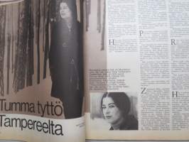 Me Naiset 1970 nr 10, 11.3.1970, Ponchokilpailu, Sylvi Kekkonen 70 v., Soppaa - soppaa, Lapsi nyt vai myöhemmin, Näyttelijä Riitta Selin, Peppi - Inger Nilsson, ym.