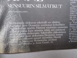 Me Naiset 1970 nr 10, 11.3.1970, Ponchokilpailu, Sylvi Kekkonen 70 v., Soppaa - soppaa, Lapsi nyt vai myöhemmin, Näyttelijä Riitta Selin, Peppi - Inger Nilsson, ym.