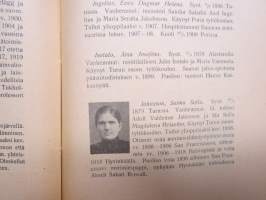 Turun Suomalainen Jatko-opisto 1895-1920, tyttökoulun historiikki &amp; matrikkeli