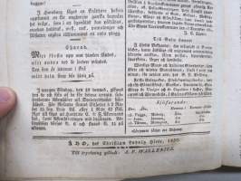 Åbo Underrättelser 1830 -inbunden årsgång / sidottu vuosikerta