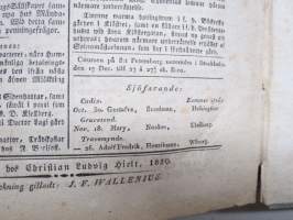 Åbo Underrättelser 1830 -inbunden årsgång / sidottu vuosikerta