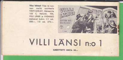 Viidakko 1958 N:o 1. Lehden neljäs vuosikerta.