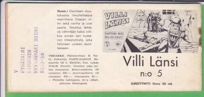 Viidakko 1958 N:o 5. Lehden neljäs vuosikerta.