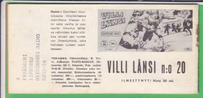 Viidakko 1958 N:o 20.  Lehden neljäs vuosikerta.