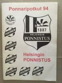 Helsingin Ponnistus - Ponnaripotkut -94 Kausijulkaisu