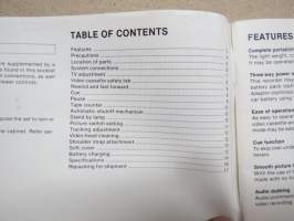 Sony Vide cassette Recorder SL-3000E Operating instructions, Mode d´emploi, Bedienungsanleitung, Gebruiksaanwijzing, Bruksanvisning -monikielinen käyttöohje