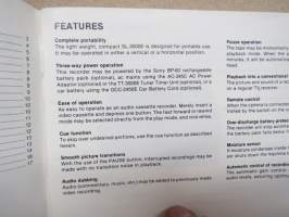 Sony Vide cassette Recorder SL-3000E Operating instructions, Mode d´emploi, Bedienungsanleitung, Gebruiksaanwijzing, Bruksanvisning -monikielinen käyttöohje