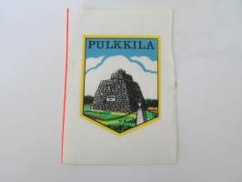 Pulkkila -kangasmerkki, matkailumerkki, leikkaamaton