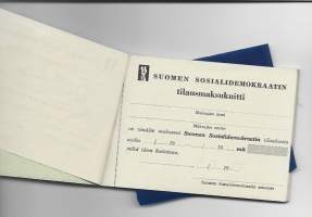 Suomen Sosiaalidemokraatti  - tilausvihko