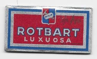 Rotbart Luxuosa - partateräkääre sisällä partaterä