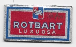 Rotbart Luxuosa - partateräkääre sisällä partaterä