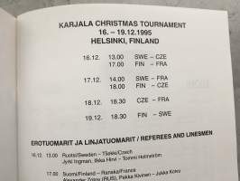 Karjala Christmas tournament - Helsinki Finland 16-19.12. 1995