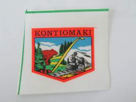 Kontiomäki -kangasmerkki, matkailumerkki, leikkaamaton