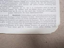Den 7 Febr. 1904 -sortokauden aikainen Tukholmassa julkaistu lehtinen