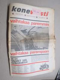 Koneviesti 1965 nr 23, 10.11.1965, Valmet 565, BM suurpuimuri, Tee se itse  traktoriperävaunu, Oja-Viska / James oja-aurat, Moteska lannoitteenlevitin...