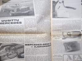 Moottoriviesti 1966 nr 2, 18.2.1966, Kestotesti Renault 10 - Moskvitsh Elite - Datsun Bluebird, Citroën DS 21 esittely, Moottorireki (moottorikelkka) ja poromies...