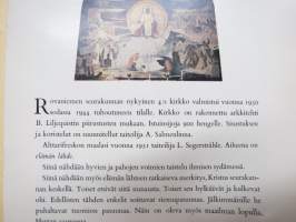 Rovaniemi, seurakunnan 4. kirkko valmistunut 1950, arkkitehti B. Liljequist, sisustus A. Salmenlinna -esittelykirjanen