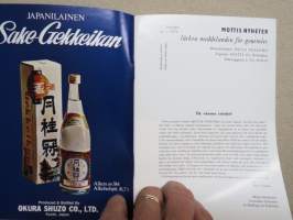 Mottis Nyheter 1974 nr 1 - läckra meddelanden för gourméer -Ravintola Motti asiakaslehti / restaurant customer magazine