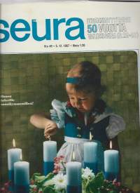 Seura 1967 nr 49 / Suomi 50 v, Suomen lipun syntyvaiheet, Suomen juhlaruokaa, Pentti Saarikoski, muukalaislegioona