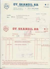 Skanoil Oy 1949  firmalomake 2 eril