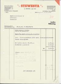 Steweko Oy 1958  firmalomake