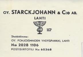 Starckjohann &amp; Co Oy 1949  firmalomake