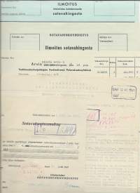 Sotavahinkoyhdistys 1940-41   firmalomake  5 eril