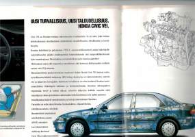 Myyntiesite Honda mallisto 1993. Sivuja 20.