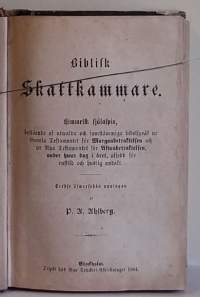 Biblisk Skattkammare. (Keräilykirja, harvinainen, kristinusko)