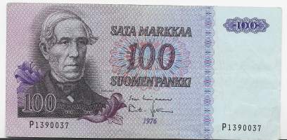 100 markkaa 1976   seteli