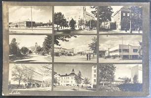 Lahti / Lahtis - Kulkenut kortti vuodelta 1943, leimat ja merkki