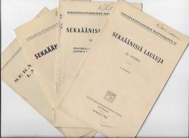 Sekaäänisiä lauluja    4 kpl erä