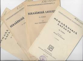 Sekaäänisiä lauluja    4 kpl erä