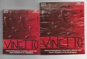 Vinetto nr 255 viinaetiketti  2 eril