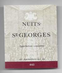 Nuits St Georges Alko nr 443 - viinaetiketti