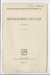 Miesäänisiä lauluja 1930