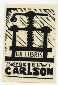 Borge Elwi Carlson  - Ex Libris