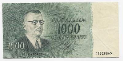 Suomi  1000 markkaa 1963 - seteli