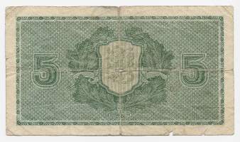 5 markkaa 1922 Litt C