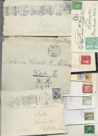 10 kpl erä kulkeneita postilähetyksiä
