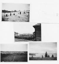 Sota-ajan kuvia Karjalasta 1942 - valokuv 6x9 cm 5 eril