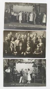 Salon Näyttämö 1933  valokuva 9x13 cm  3 kpl erä