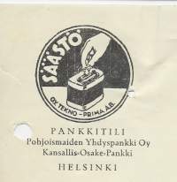Tekno-Prima  Oy Helsinki  1945 -  firmalomake